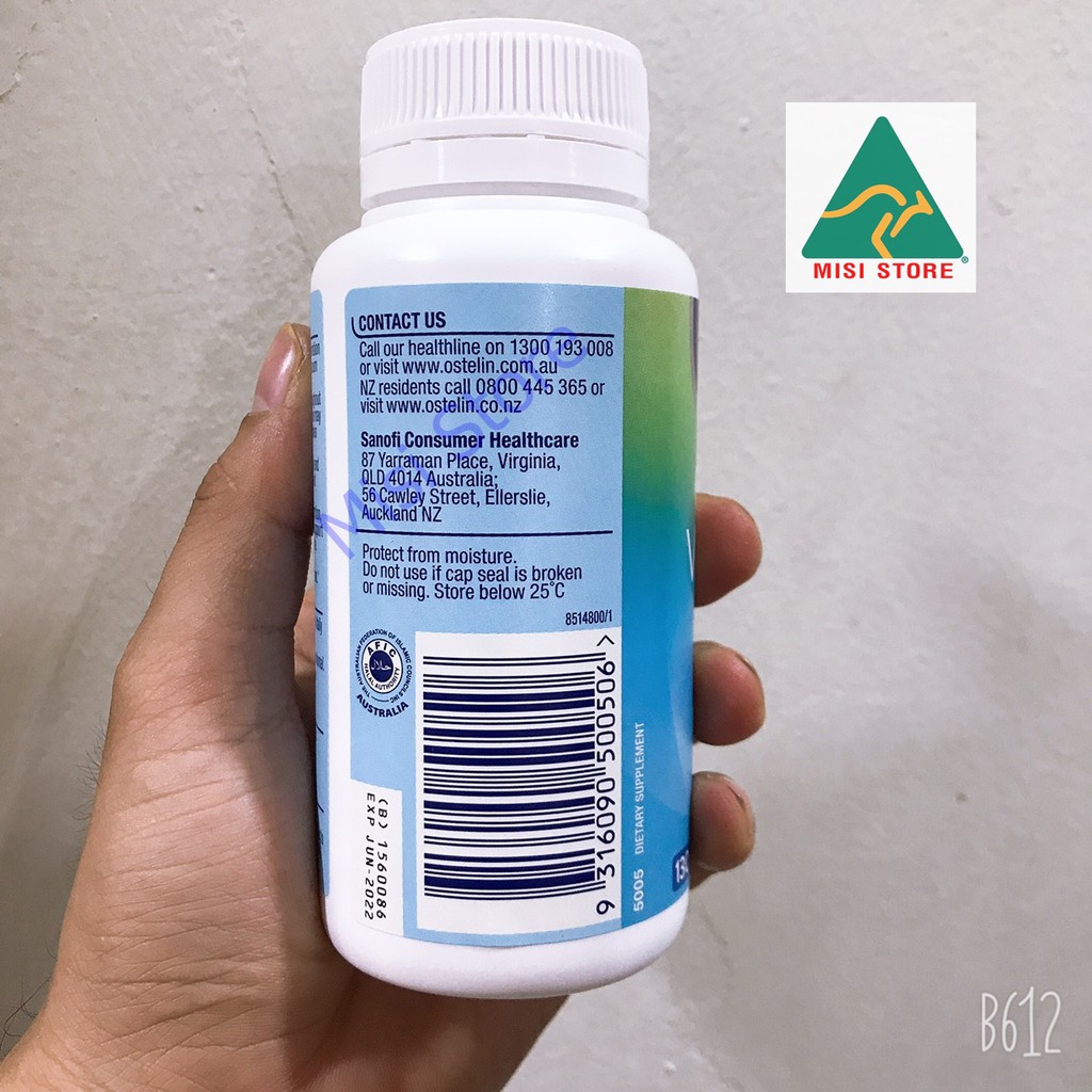 Canxi cho bà bầu, Calcium & Vitamin D3 Ostelin