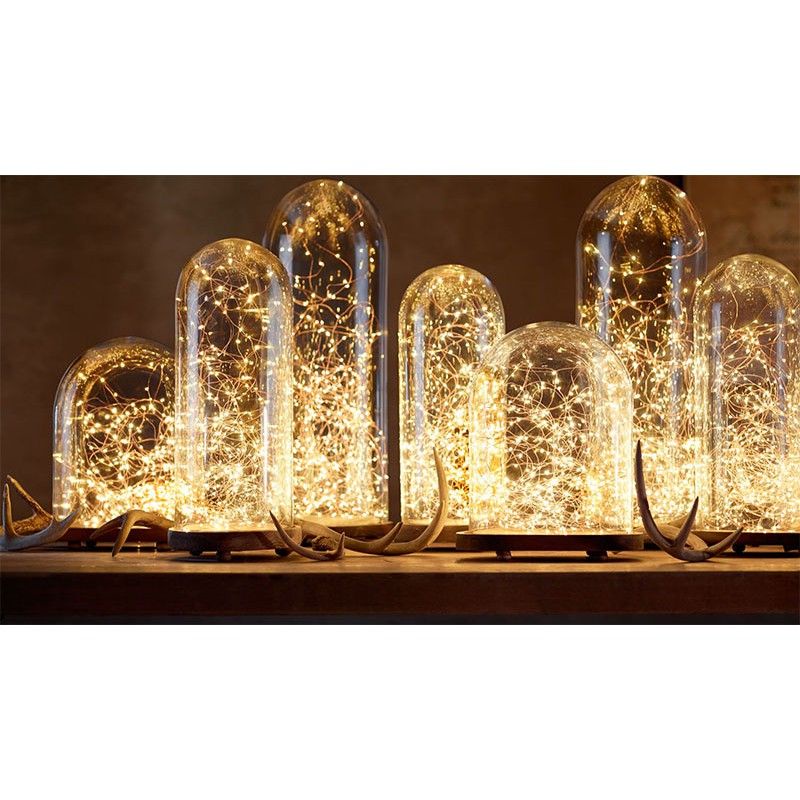 0Dây Đèn LED Đom Đóm Fairy Light 50 Bóng dài 5 mét Trang Trí Tặng Kèm Pin Cr2032