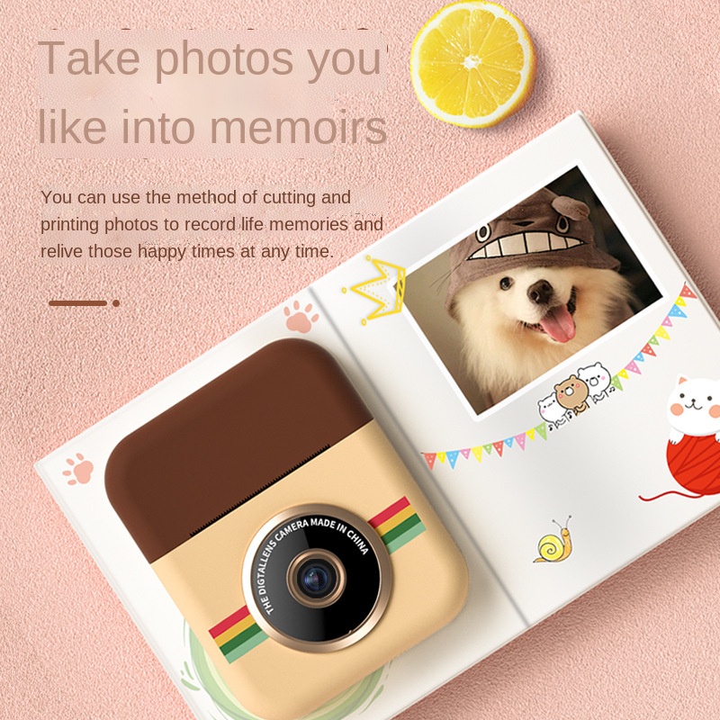 ✨Cổ Phiếu Sẵn Sàng✨ Máy Ảnh Kỹ Thuật Số Polaroid Kỹ Thuật Số Mini In Ảnh HD Dành Cho Trẻ Em P1 WiFi