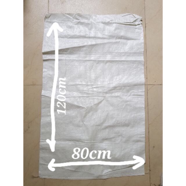Bao tải trắng (80) dày cỡ 80x120