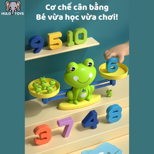 Đồ Chơi Ếch Cân Bằng Hulo Toys Giáo Dục Toán Học - Đồ Chơi Giáo Dục, Đồ Chơi Phát Triển Trí Tuệ Cho Bé