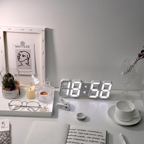 [ Hàng Chính Hãng ] Đồng hồ LED 3D treo tường, để bàn thông minh TN828 Smart Clock