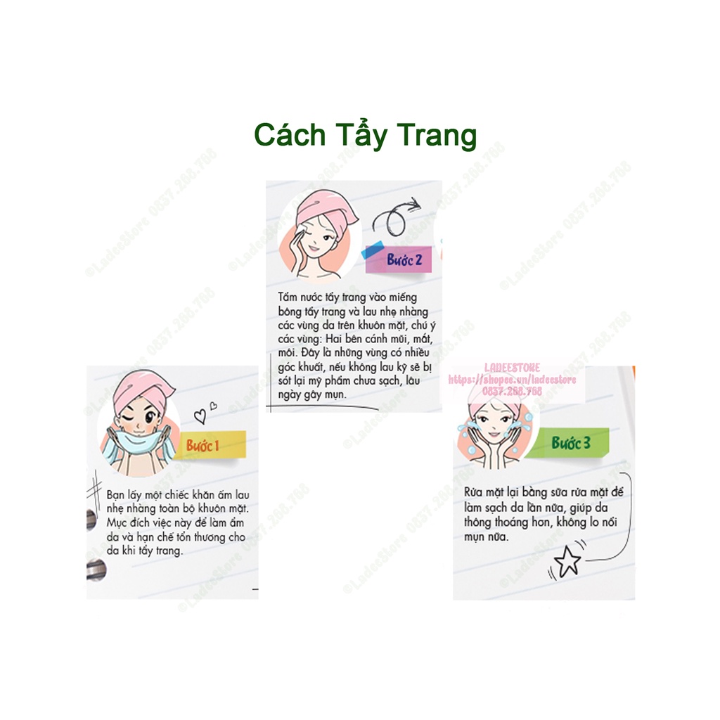 Bông Tẩy Trang 3 Lớp Cotton Pads 222 Miếng