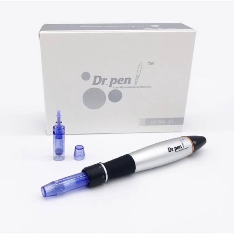 Máy phi kim dr pen bạc, máy phi kim A1. Tặng kèm 2 kim