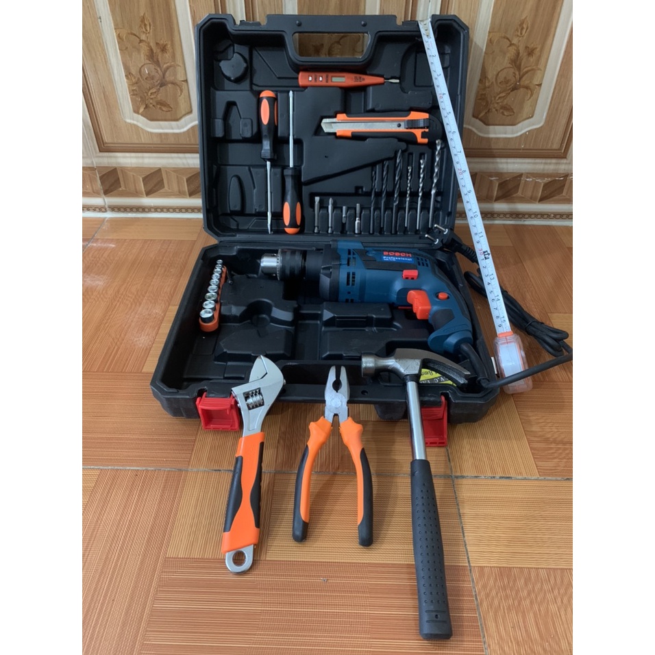 Máy khoan  VALY MÁY KHOAN 13LY BOSH FULL ĐỒ NGHỀ KIỀM BÚA ỐC VÍT🔥FREESHIP🔥