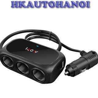 ⚡️giá sốc⚡️tẩu chia 3 trên ô tô công suất lớn kèm 2 cổng sạc usb - bộ chia tẩu ô tô