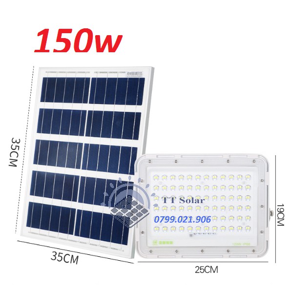 Đèn năng lượng mặt trời, đèn siêu sáng, độ sáng cao50,  100,150, 200W khung nhôm, chống nước bảo hành 2 năm