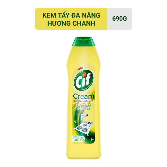 SALE Kem tẩy đa năng nhà bếp CIF vàng - chai 690g (Siêu HOT)