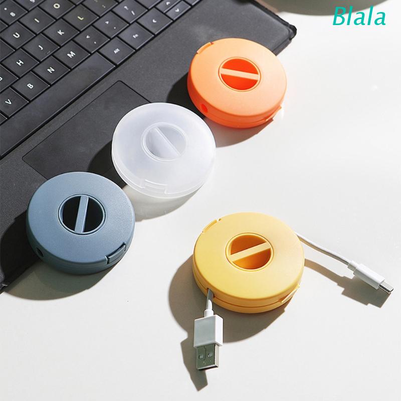 Hộp đựng dây cáp sạc hình tròn thiết kế nhỏ gọn tiện dụng cho điện thoại