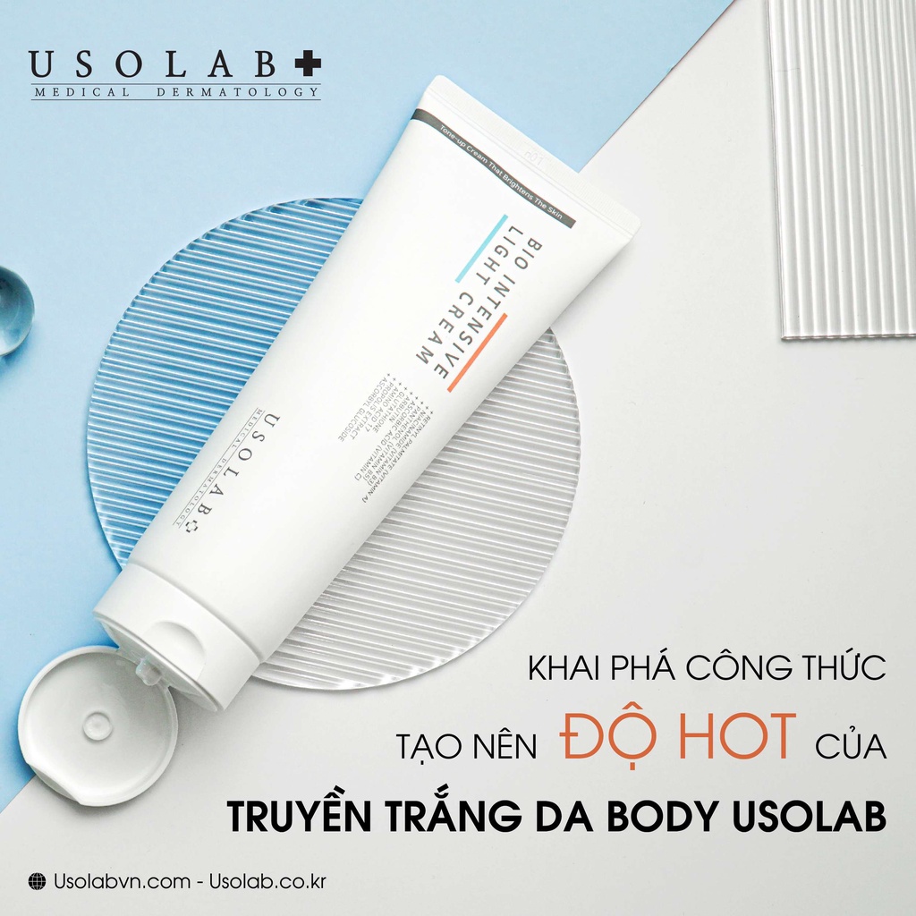 [Mã LTBAUAB24 giảm 7% đơn 99K] Kem truyền trắng da body Usolab Bio Intensive Light Cream 250ml