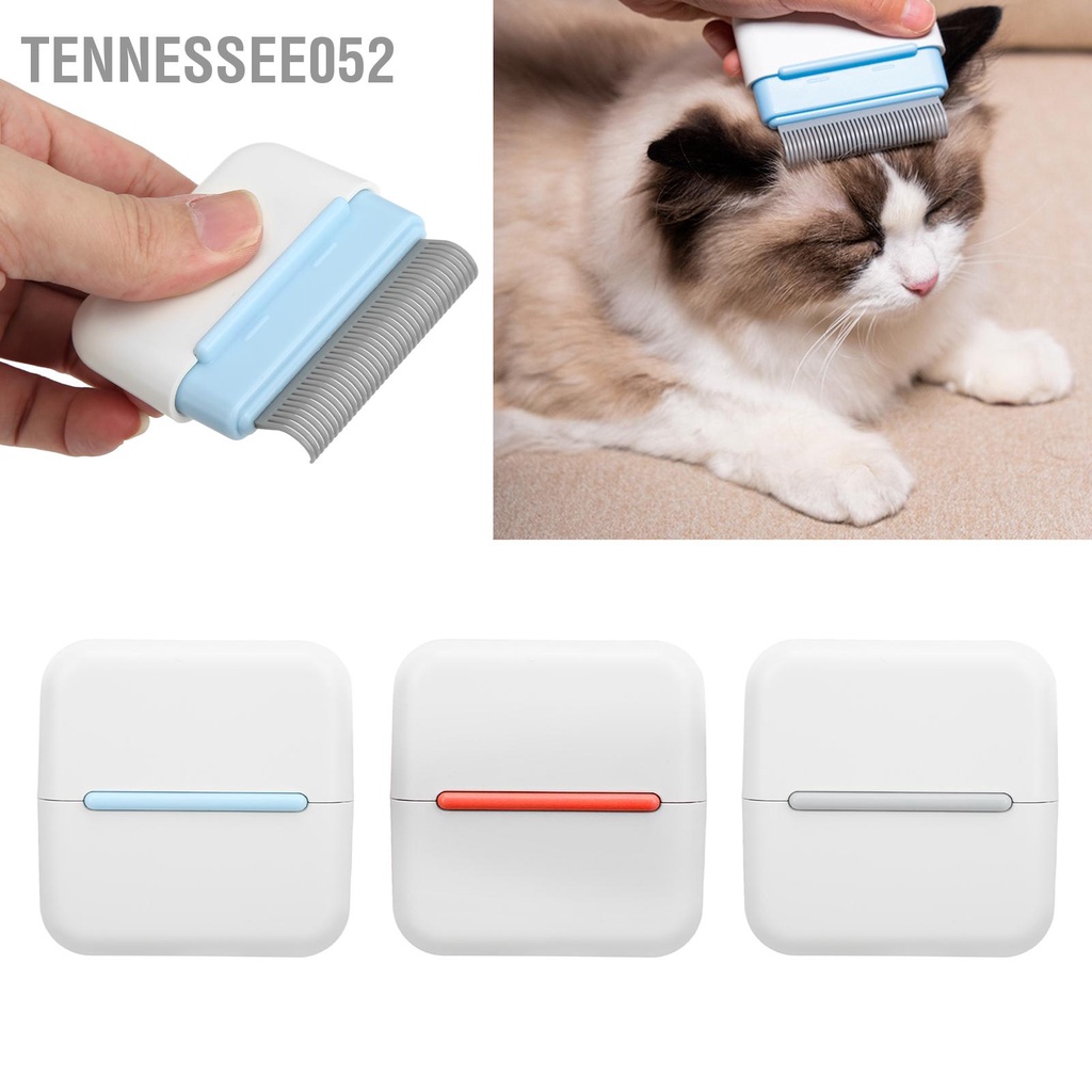 Tennessee052 Lược hai mặt dành cho thú cưng chải lông với Hộp đựng đồ bốn người chó mèo dài và ngắn