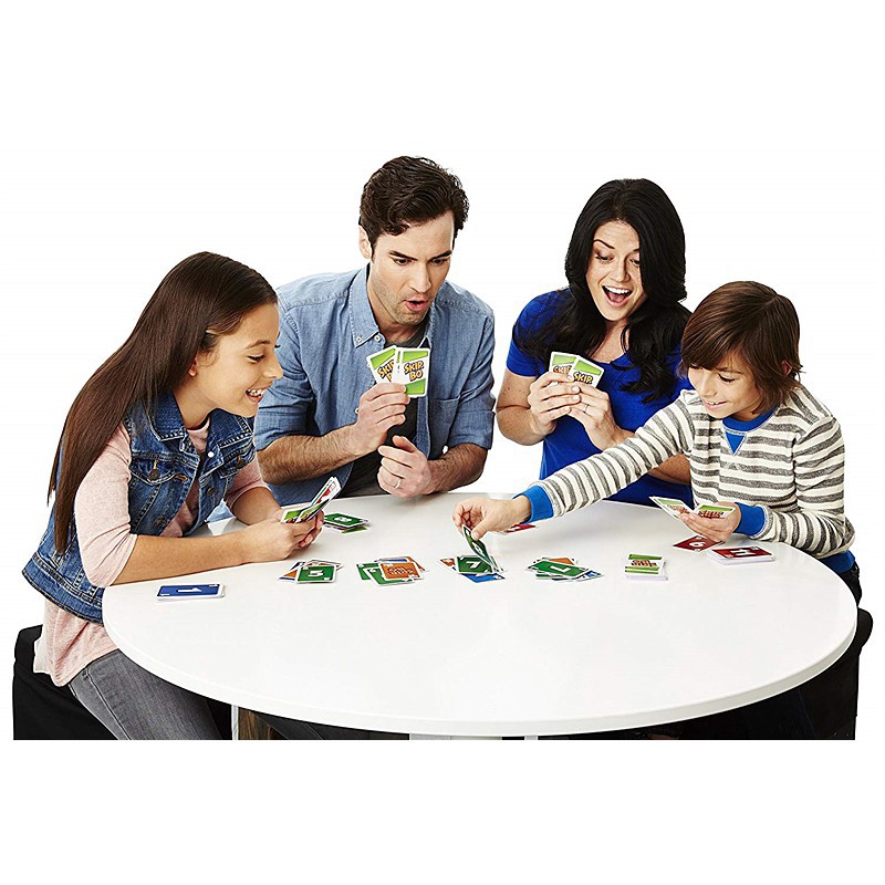 Bộ bài trò chơi Uno SKIP BO - Giấy Bìa Cứng Cao Cấp