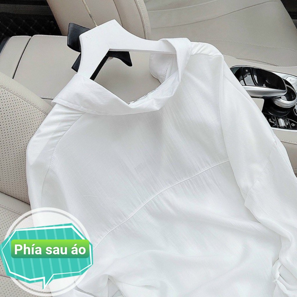 ÁO SƠ MI ĐŨI LỤA OVERSIZE CÓ TÚI NGỰC SWEET