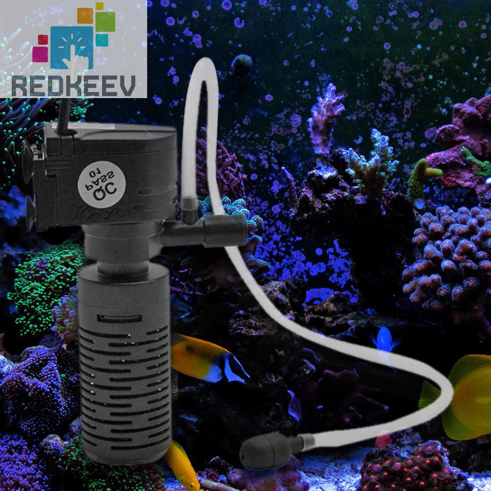 Máy Lọc Nước Hồ CáThiết Kế 3w 3 Trong 1 Nhỏ Gọn Cao Cấp Redkeev 1.13