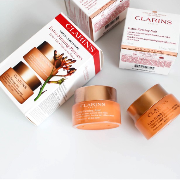Set 2 kem dưỡng ẩm da Clarins 50ml chăm sóc hiệu quả