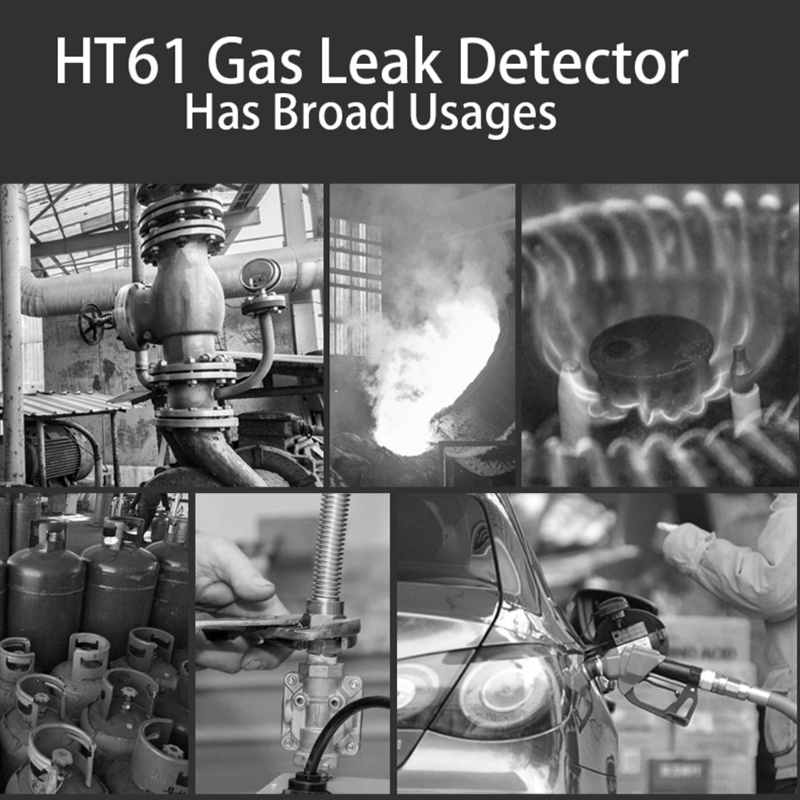 Thiết Bị Phát Hiện Rò Rỉ Khí Gas Tự Nhiên Cầm Tay Độ Nhạy Cao Màn Hình LCD