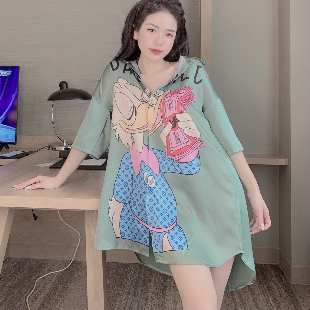 Váy Xinh Thiết Kế Sang Chảnh in 3D Phom 45-60kg Chất Liệu Lụa Satin Loại 1 | BigBuy360 - bigbuy360.vn