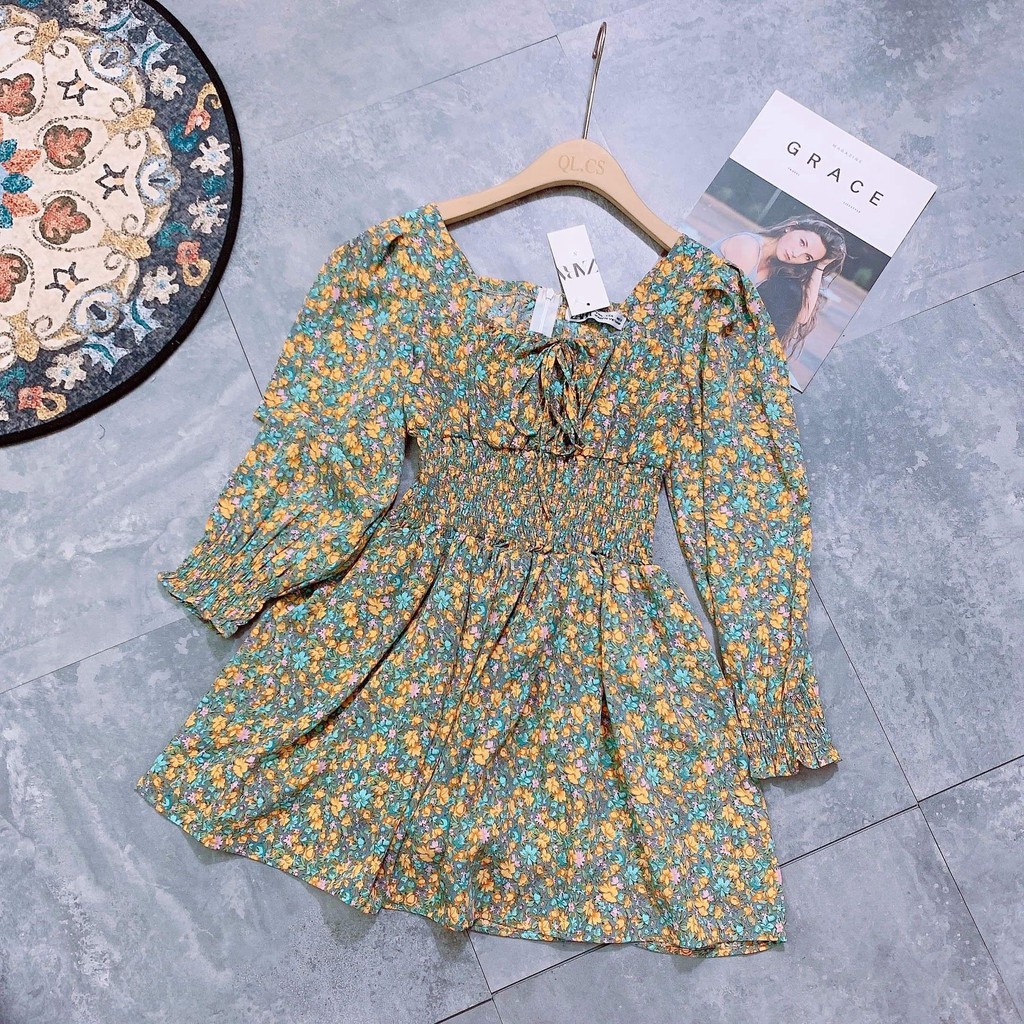 Đầm xòe nữ đẹp, đầm hoa nhí kiểu dáng thời trang, hàng thiết kế có size, chất đẹp, may kỹ | BigBuy360 - bigbuy360.vn