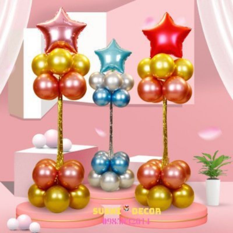TRỤ BÓNG BOBO1.2m TRANG TRÍ SINH NHẬT TIỆC CƯỚI
