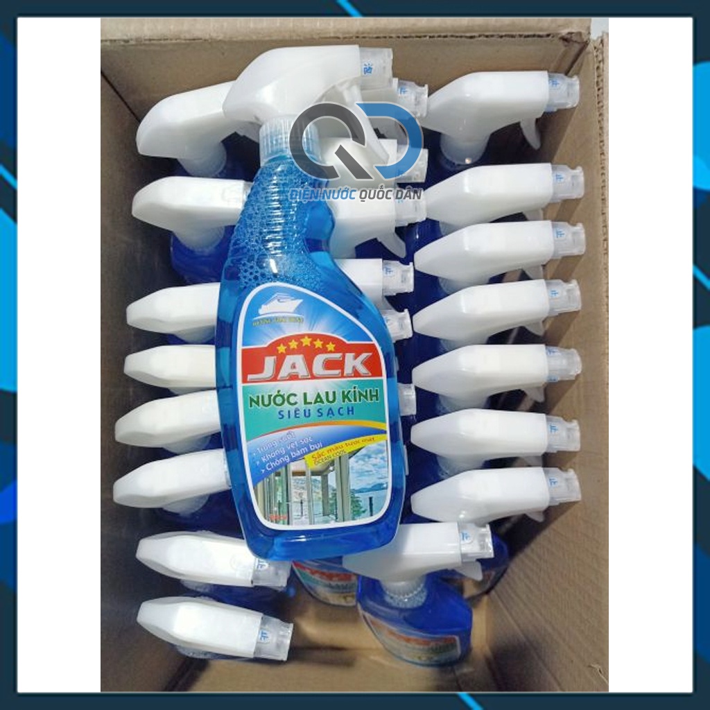 Nước lau kính JACK đa năng siêu sạch - Chai 650ml