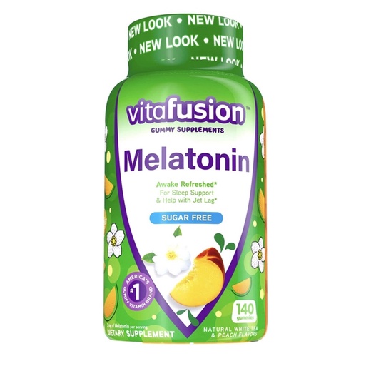 Kẹo dẻo giúp ngủ ngon Melatonin 3mg Vitafusion 140v USA