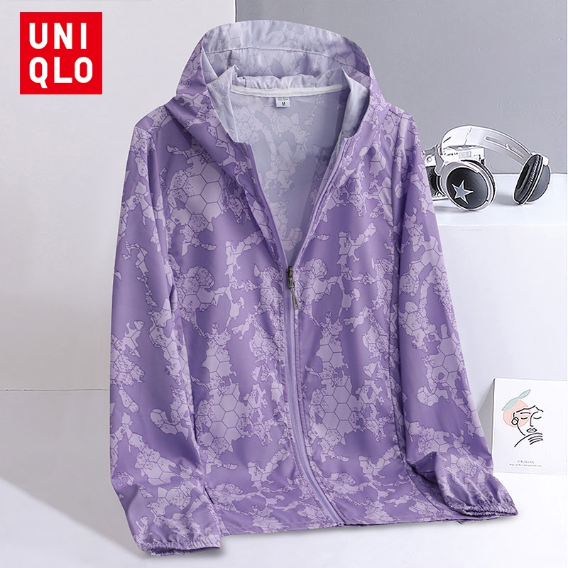 Uniqlo Áo Khoác Chống Nắng Gió Chống Tia UV Siêu Nhẹ Thoáng Khí Họa Tiết Rằn Ri Thời Trang Cho Nam Và Nữ 2022