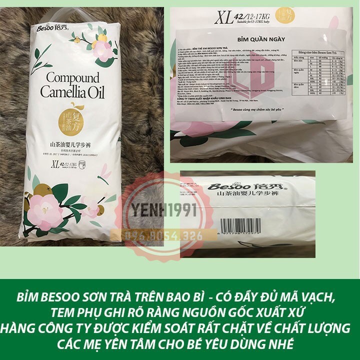 🥇𝐂𝐇𝐈́𝐍𝐇 𝐇𝐀̃𝐍𝐆️🥇Bỉm BESOO - TINH CHẤT SƠN TRÀ CHỐNG HĂM Đủ Size dán/quần S56/M50/L46/XL42/XXL42/XXXL42