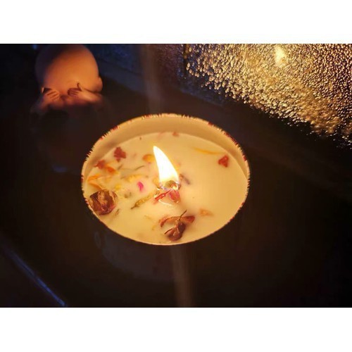Nến Thơm Tarot Làm Từ Hoa Khô Thiên Nhiên Dùng Được 10 - 15 Tiếng Đựng Trong Hộp Thiếc To Đẹp Phong Cách Bắc Âu