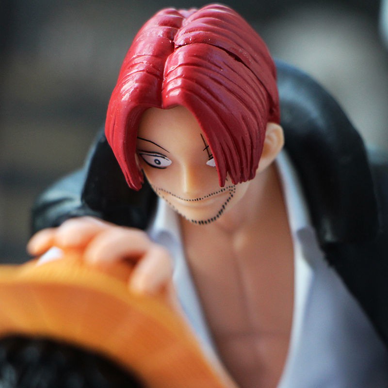 One Piece Làm bằng tay Luffy Tóc đỏ Mô hình Trang trí Quà tặng Sinh nhật Hoạt Chuyến bay Ngoại vi Hai chiều [Đăng