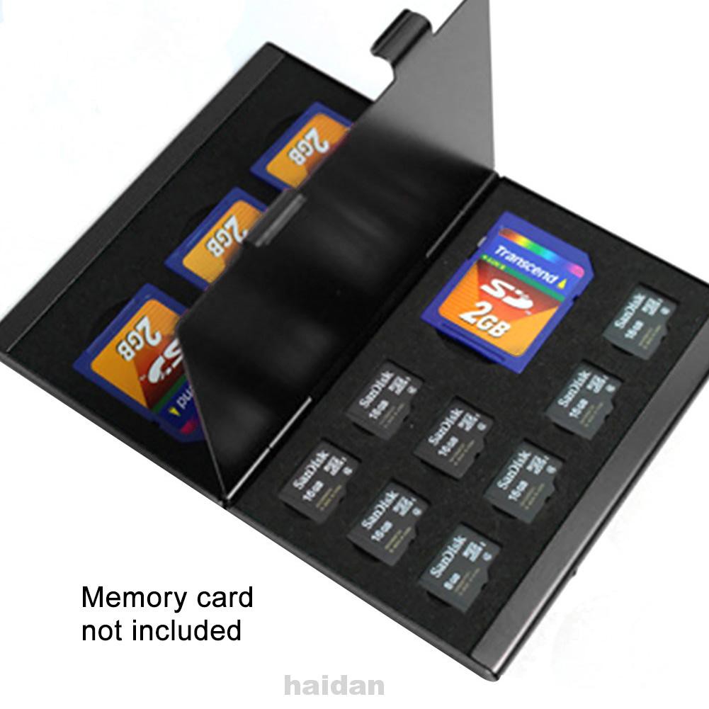 Hộp Đựng Thẻ Nhớ 12 Ngăn Bằng Hợp Kim Nhôm Cứng Chống Sốc Ốp | BigBuy360 - bigbuy360.vn