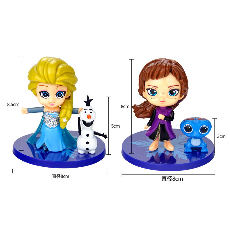 Set 4 Mô Hình Nhân Vật Phim Hoạt Hình Frozen2 Bằng Pvc
