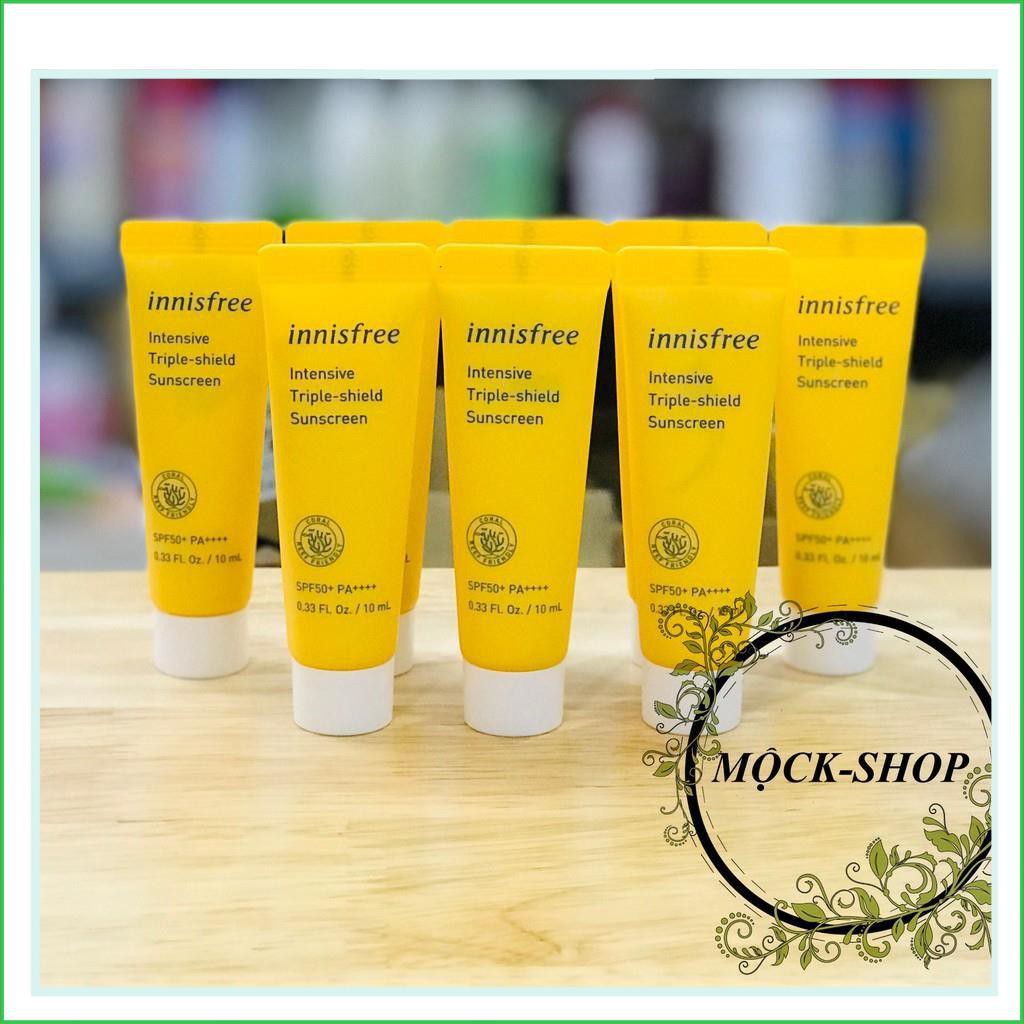 [Mini 10ml] Kem Chống Nắng Chống Trôi, Điều Chỉnh Tông Da Innisfree Intensive Triple Care Sunscreen SPF50+/PA++++