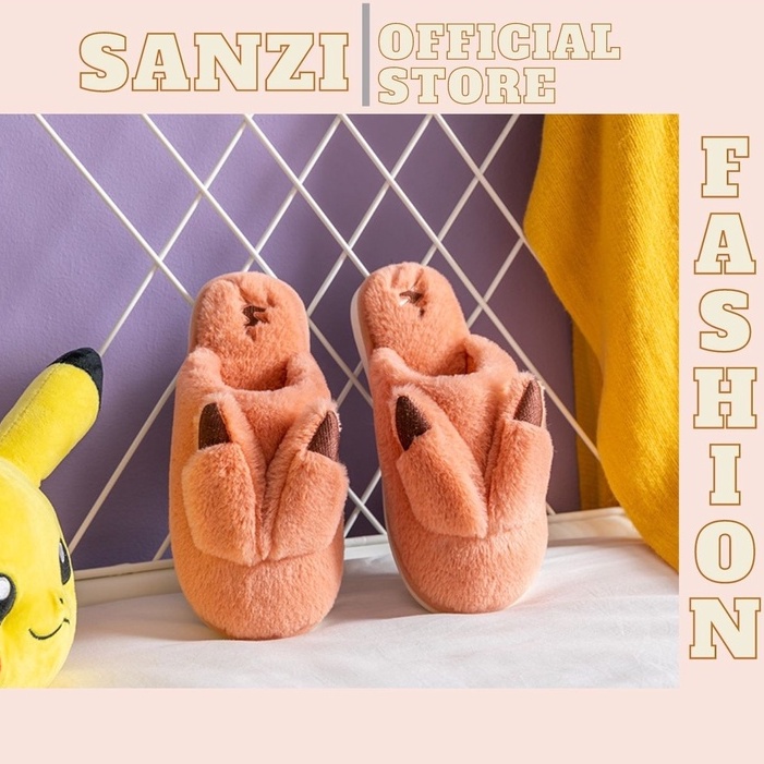 Dép lông đi trong nhà pikachu mềm mịn siêu đáng yêu (D04)