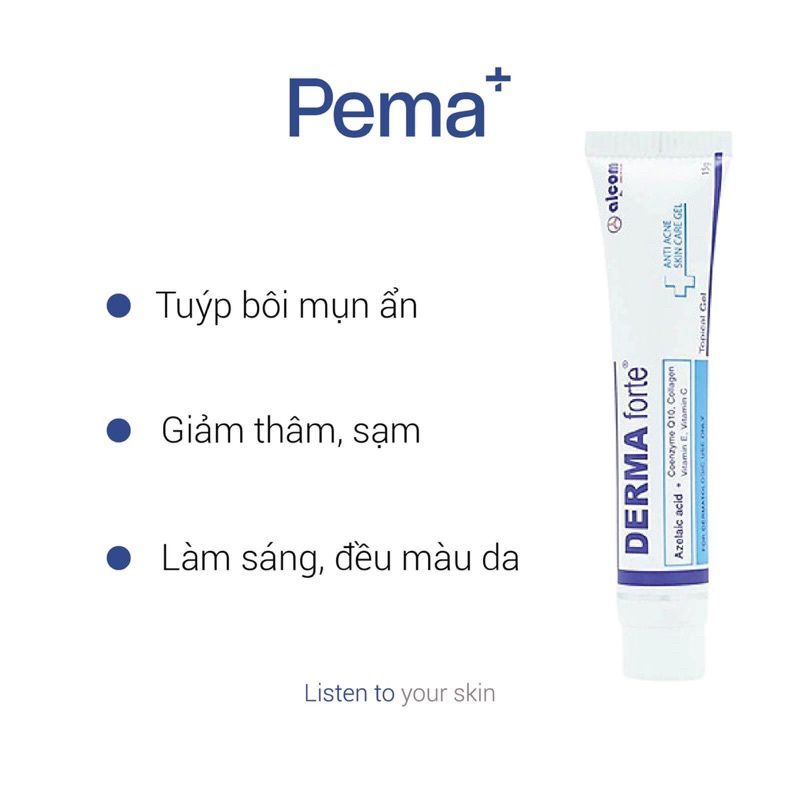 Derma Forte Gel bôi mụn giảm mụn thâm, mụn ẩn  - DMP Derma Touch