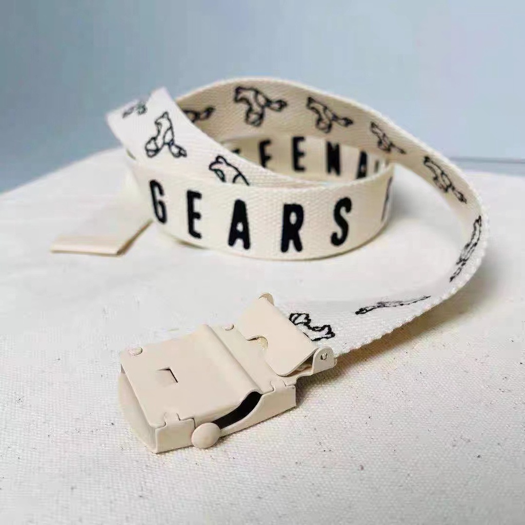 ❤ Thắt Lưng Vải Canvas Khóa Kim Loại Thời Trang