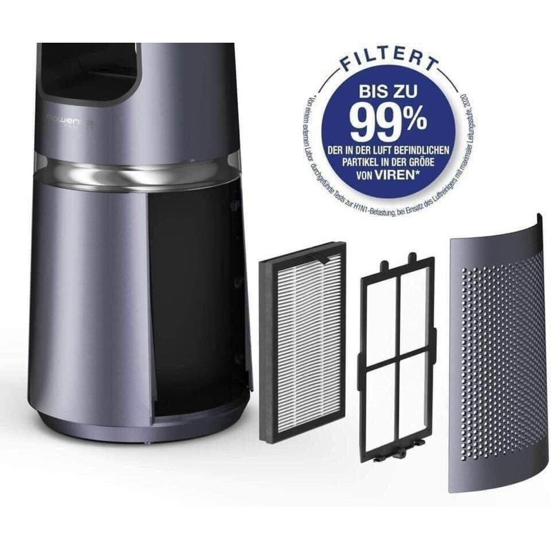 Quạt tháp không cánh ROWENTA ECLIPSE QU5030 Kèm bộ lọc không khí - Chính Hãng