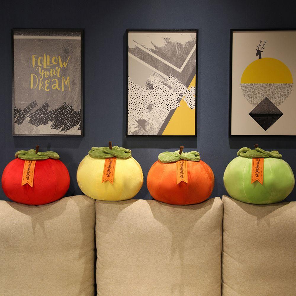 MMLUCK Plush Persimmon Accompany Toy Sleeping Mate Toy Cartoon Doll Home Decor Soft Pillow Soft Toy Persimmon Stuffed Toy