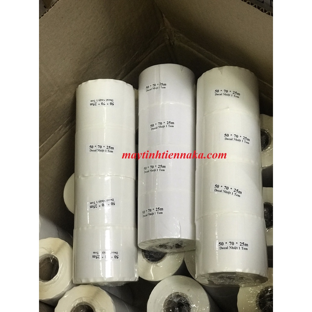 Giấy In Tem 50x70 mm Nhãn Mã Vạch Nhiệt 5x7 cm, in vận đơn GHN siêu rẻ