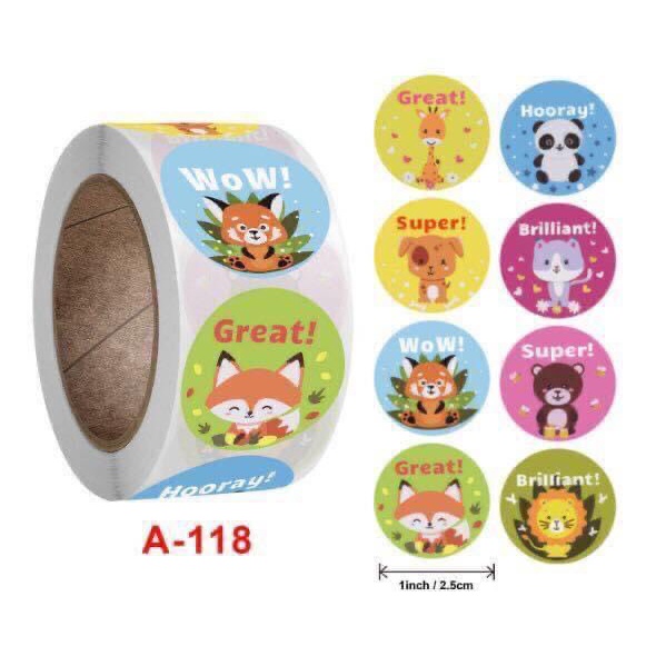 Sticker khen thưởng cuộn