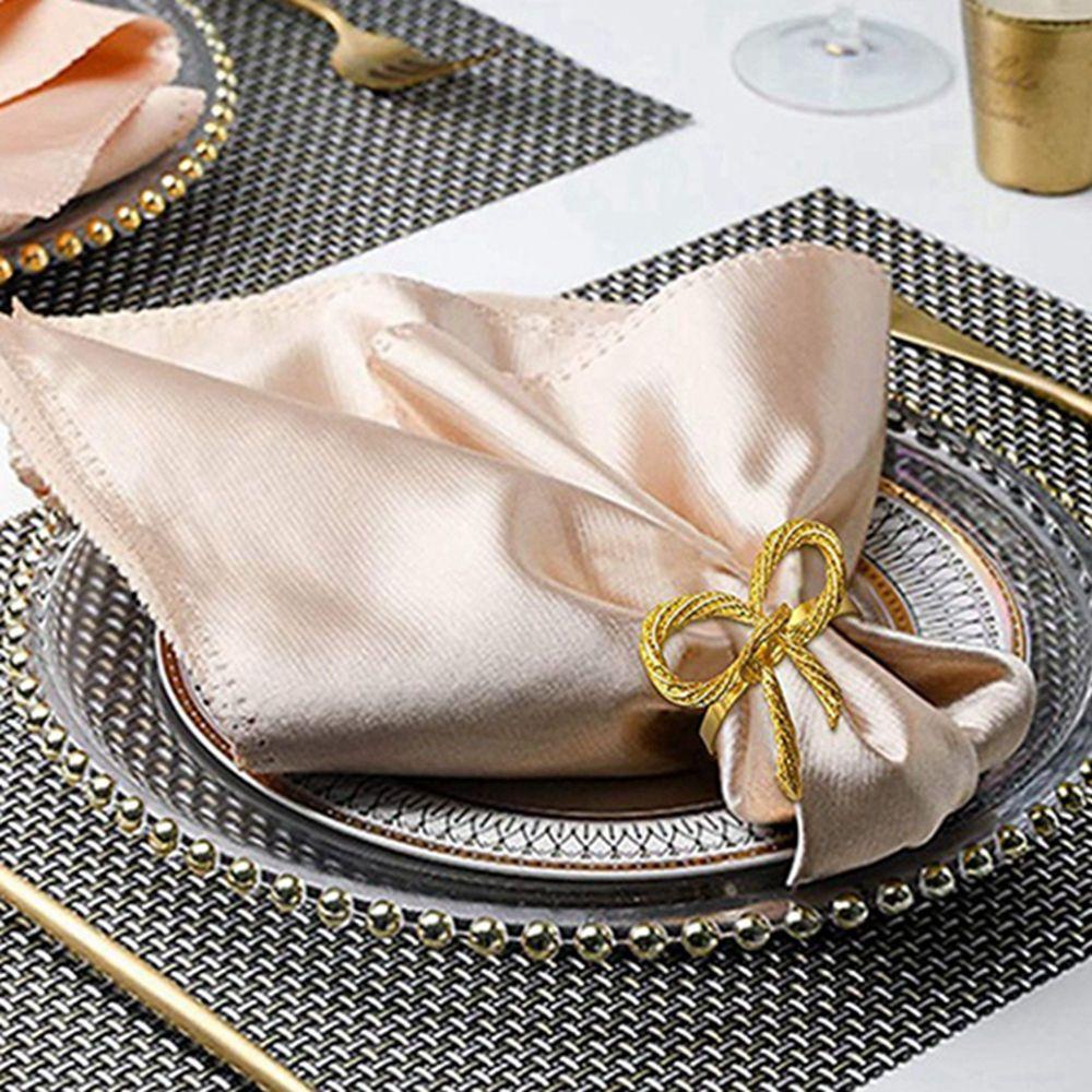 YIYU Vòng Nhẫn Khóa Khăn Ăn Họa Tiết Bướm Phong Cách Châu Âu Trang Trí Bàn Tiệc Cưới Giáng Sinh