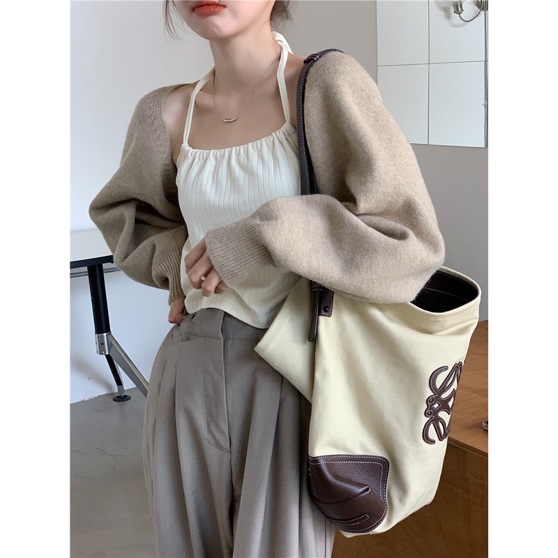 NRVP Áo KhoáC Cardigan Tay DàI Phong CáCh HàN QuốC