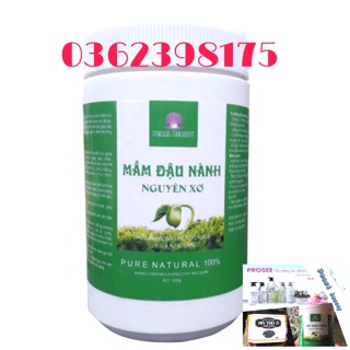 Mầm đậu nành nguyên xơ, hộp 500g bột, chính hãng xưởng Hồng Vân