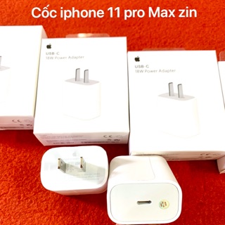 Cốc sạc nhanh - củ sạc nhanh 20w iPhone 11 pro max zin linh kien - mới 100%