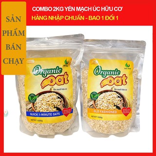Yến mạch Úc tươi nguyên chất cán vỡ / cán dẹp MẪU MỚI NHẤT ( 1kg / Túi )