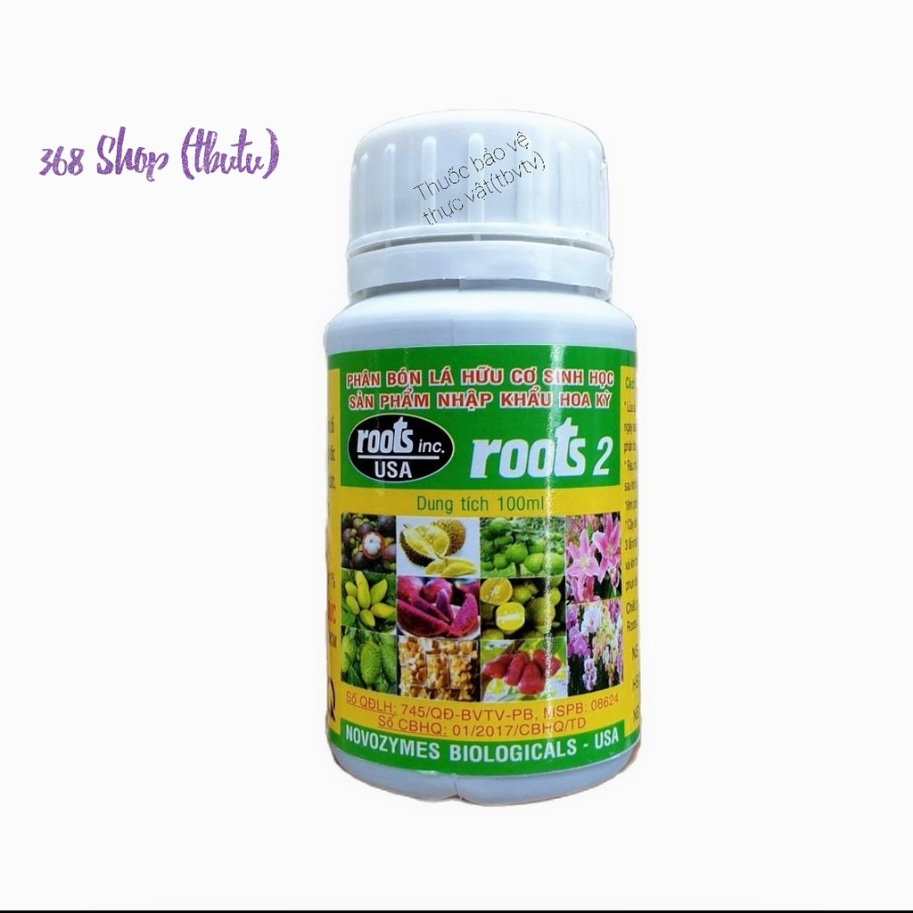 💎 Phân bón lá hữu cơ sinh học Roots 2 🌱 Hoa kỳ kích thích ra rễ cực mạnh, giải độc cây trồng ngộ độc phèn..
