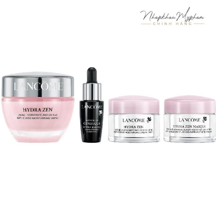 [Auth] Combo 04 sản phẩm Kem dưỡng ẩm làm dịu da Hydra Zen Lancome