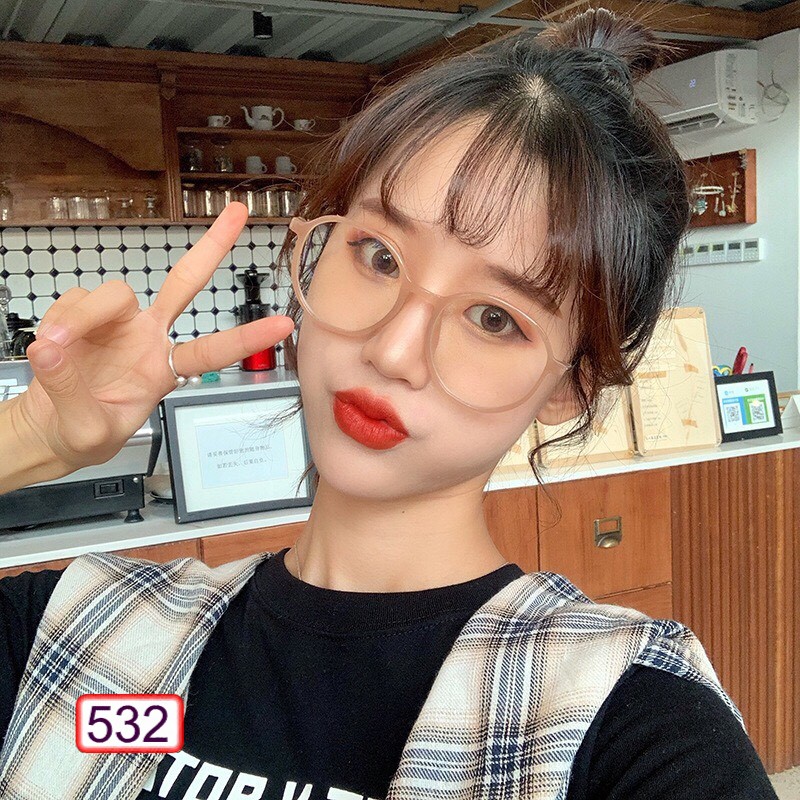 MẮT KÍNH GỌNG CẬN SIÊU CẤP GỌNG TĂM FORM TRÒN 532 SIÊU ĐẸP | BigBuy360 - bigbuy360.vn