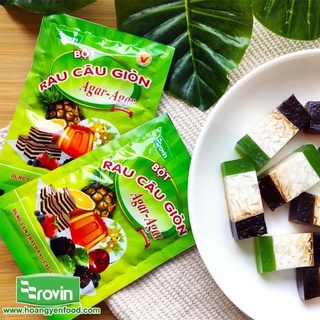 1 gói Rau Câu Giòn Agar Agar Hoàng Yến Rovin 25gam date 2025