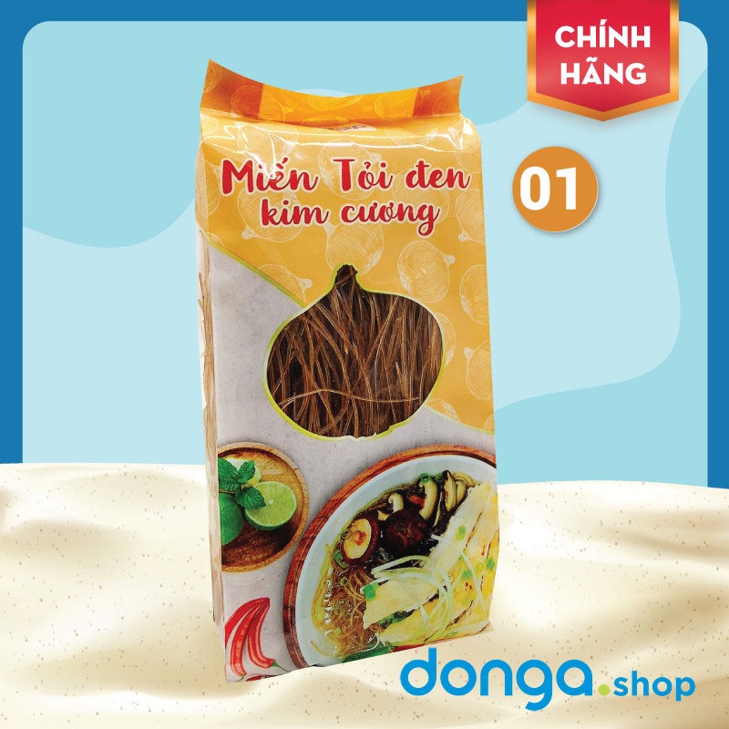 Miến tỏi đen Kim Cương gói 200g - Dai giòn, hương vị thơm ngon đặc trưng, tốt cho sức khỏe