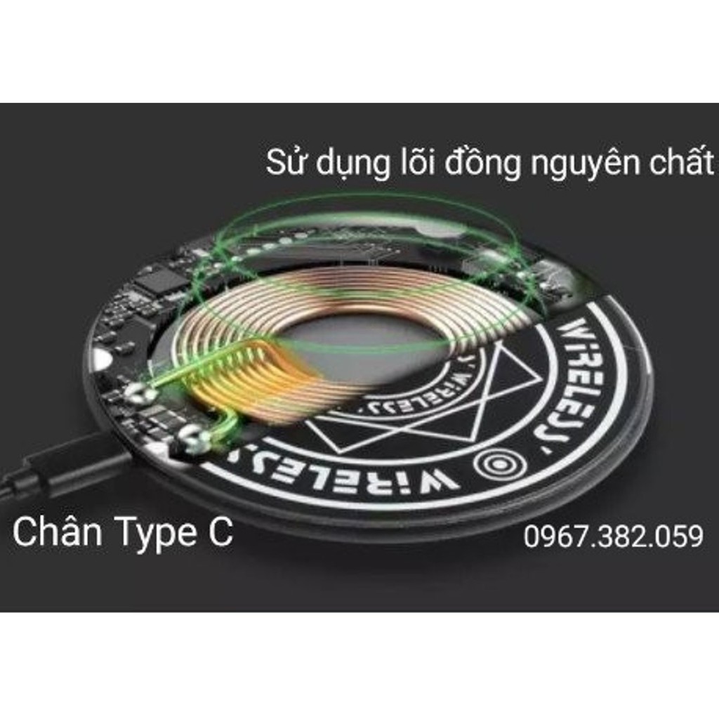 Bộ sạc nhanh không dây Sam Sung EP-P1100 chính hãng Wireless Charger, công suất sạc 15W